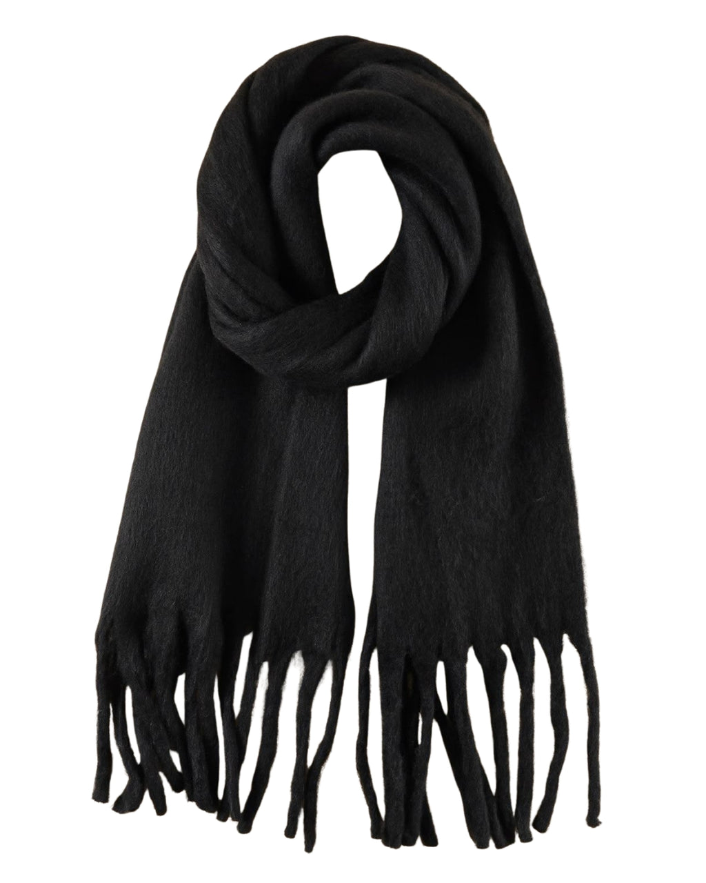 Black winter scarf