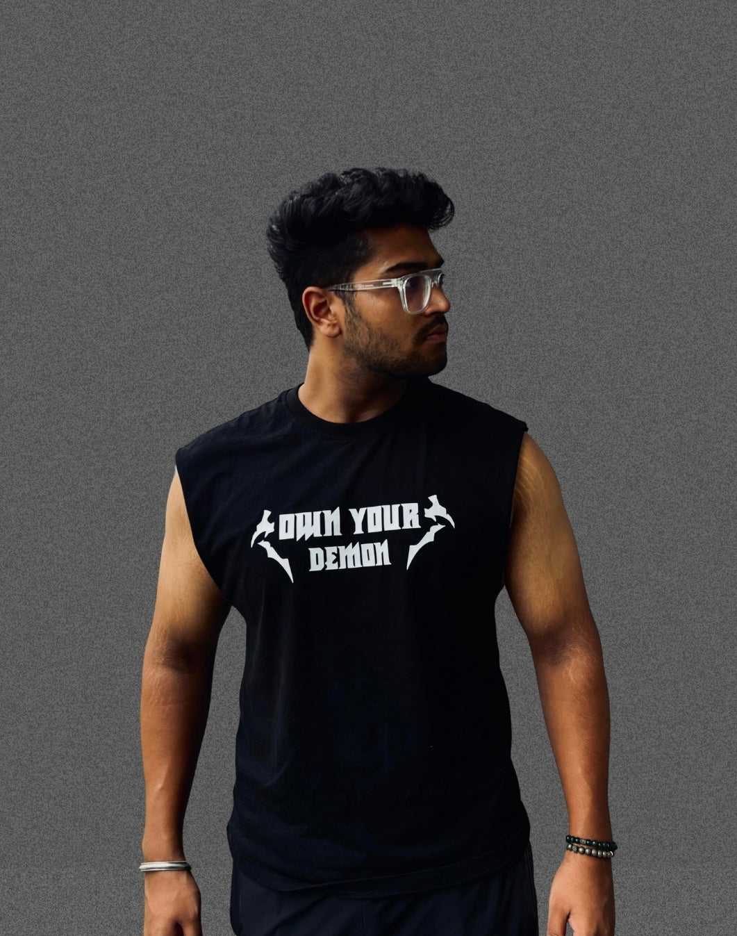 DEMON- Sleeveless gym tee