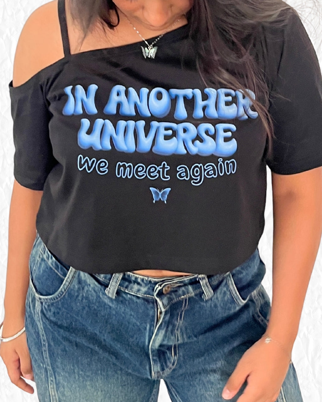 Meant2be- Asymmetrical neck T-shirt Elsewhere