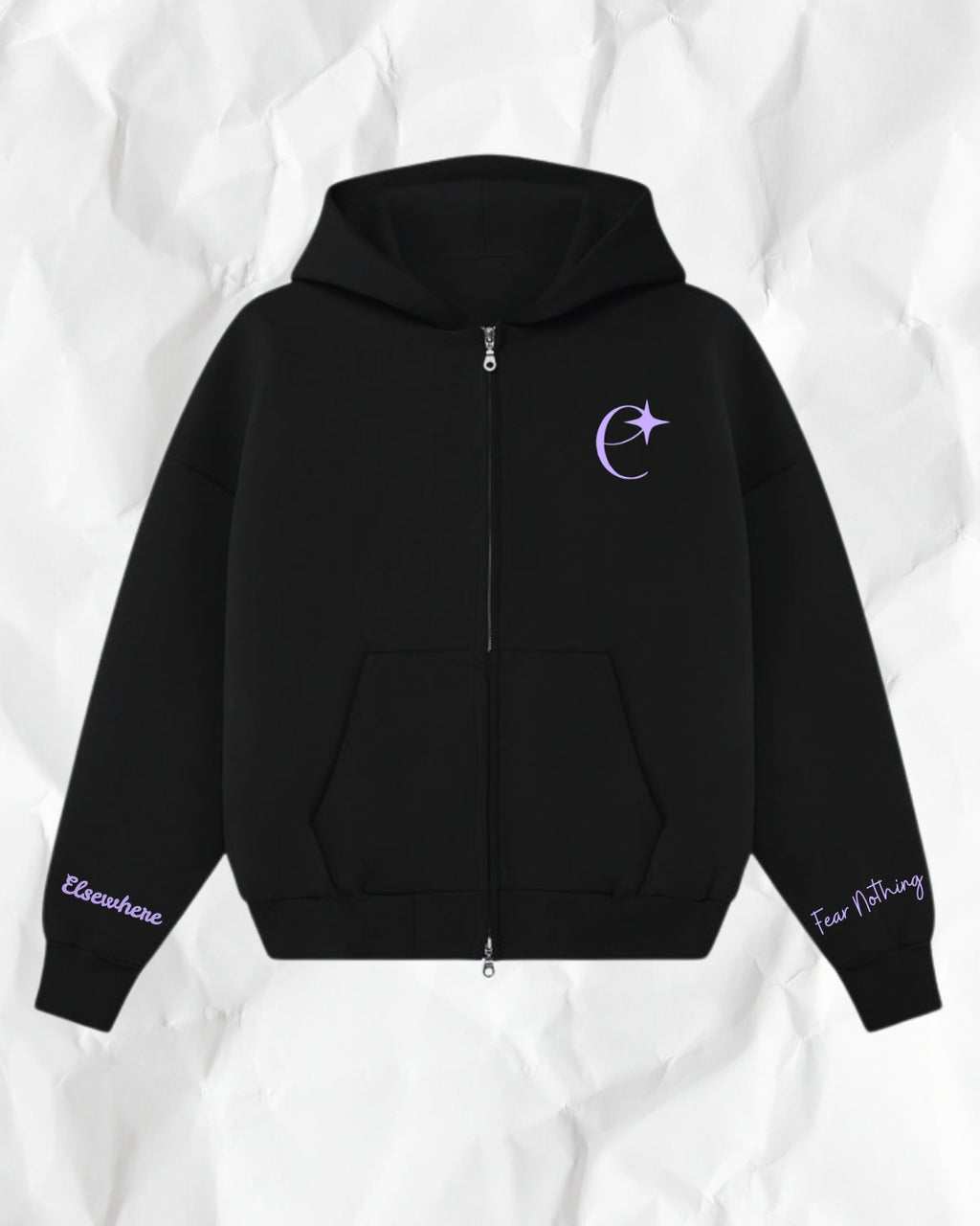 Fear Nothing-Zipper hoodie