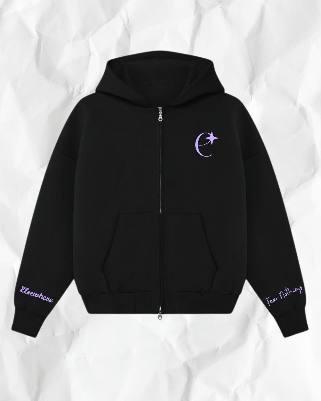 Fear Nothing-Zipper hoodie