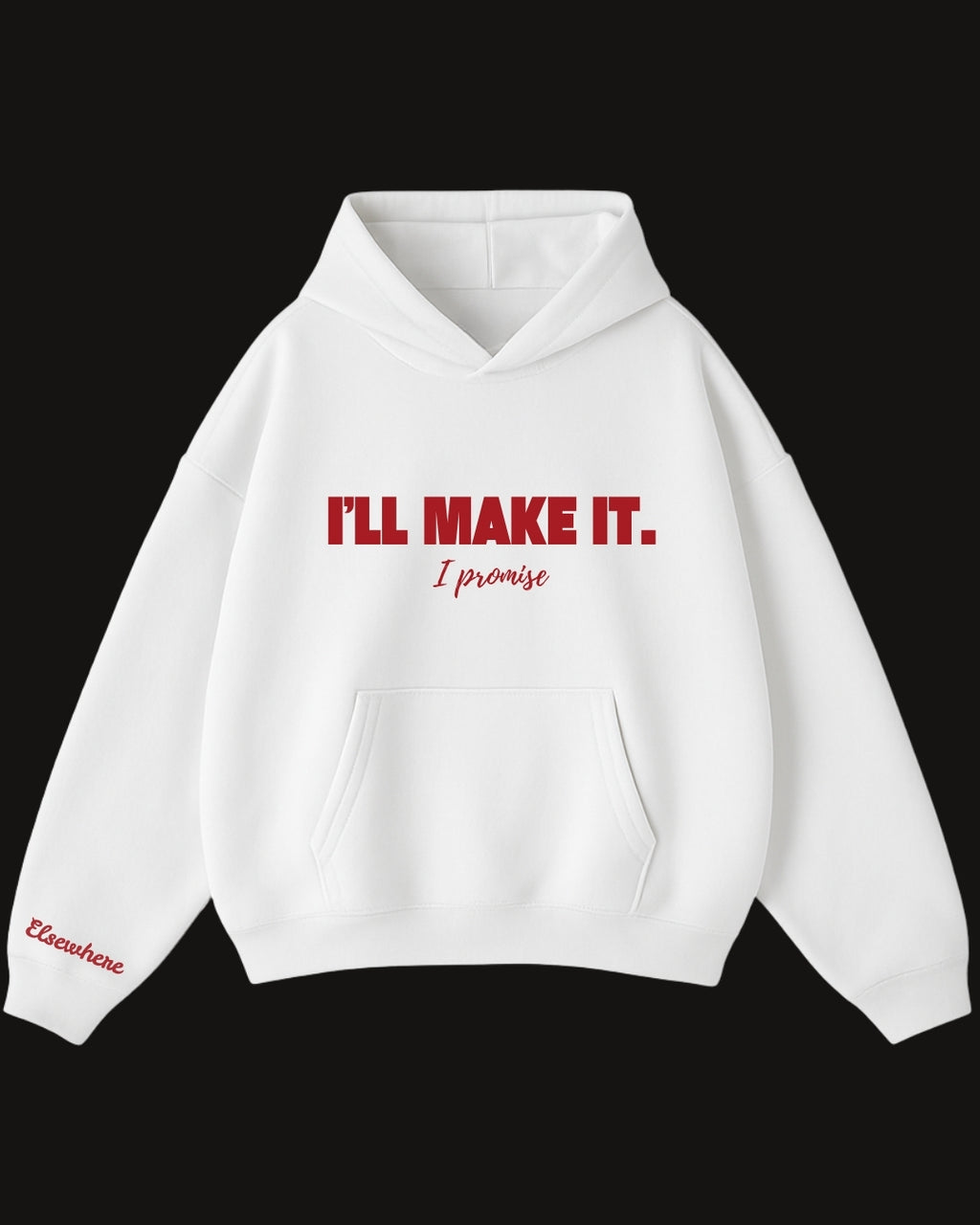 Promise- white hoodie