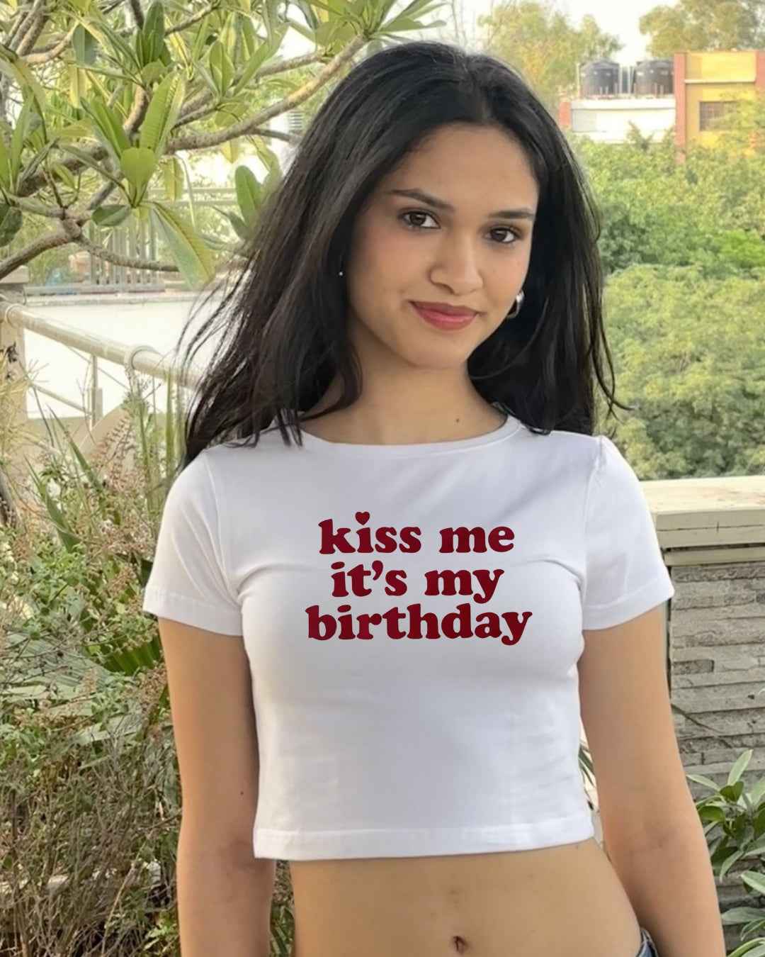 Kiss me- Baby tee