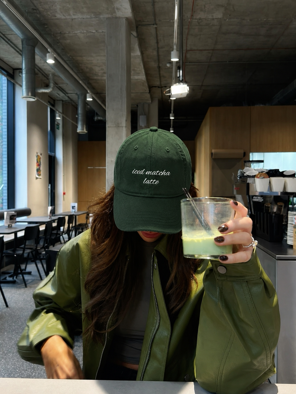 Matcha- Bottle Green Cap Elsewhere Club
