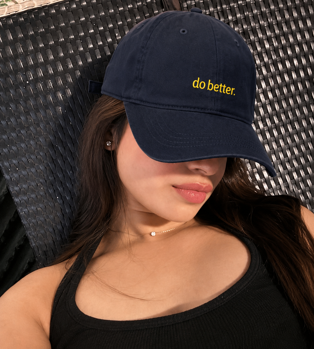 Do better-Navy blue Cap Elsewhere Club