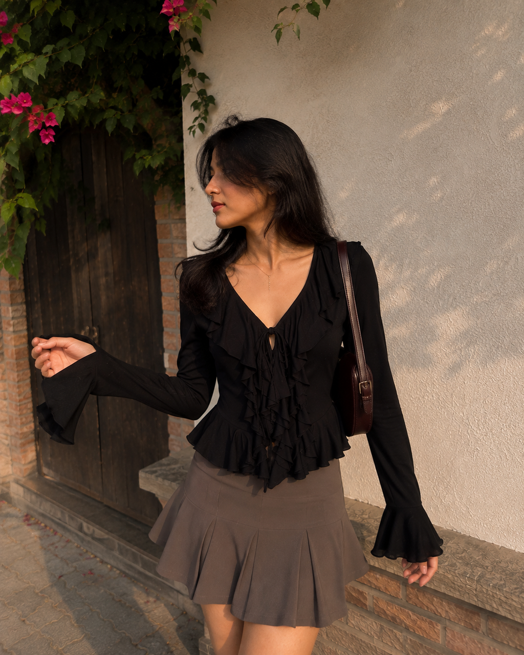 After Dark -Ruffle top Elsewhere Club