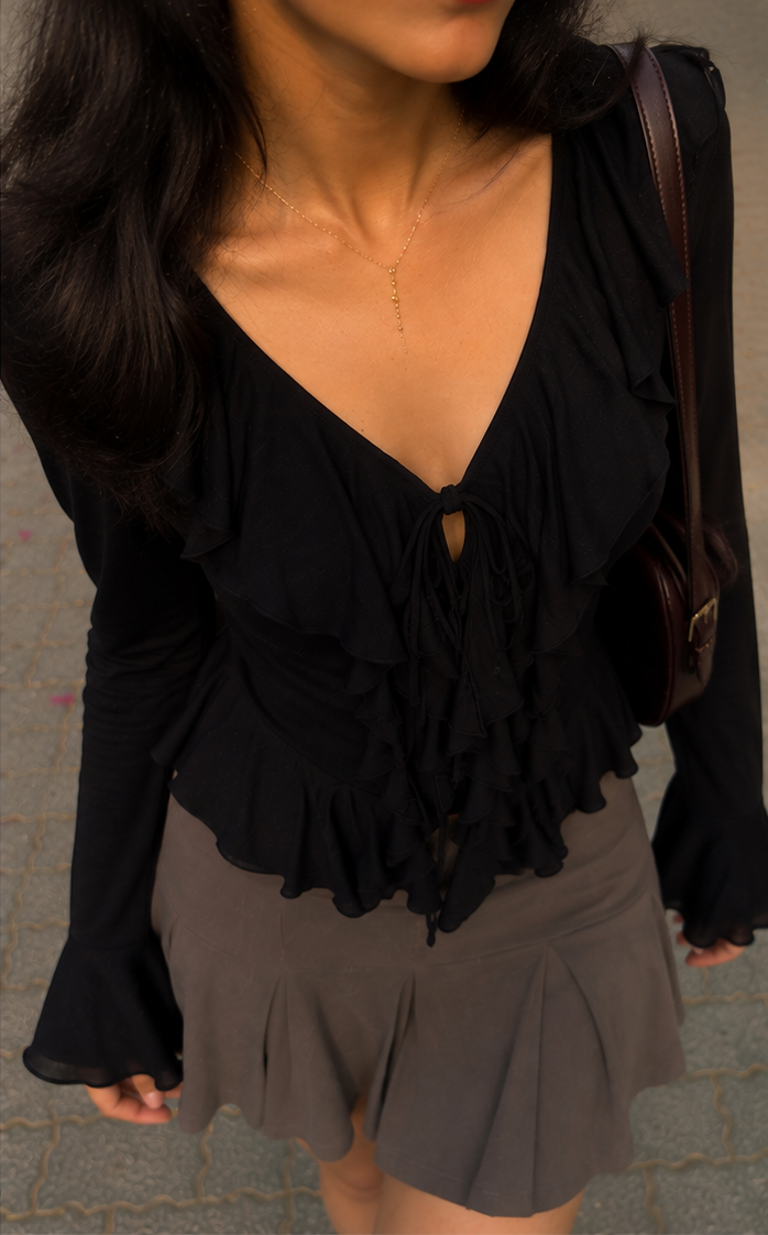 After Dark -Ruffle top
