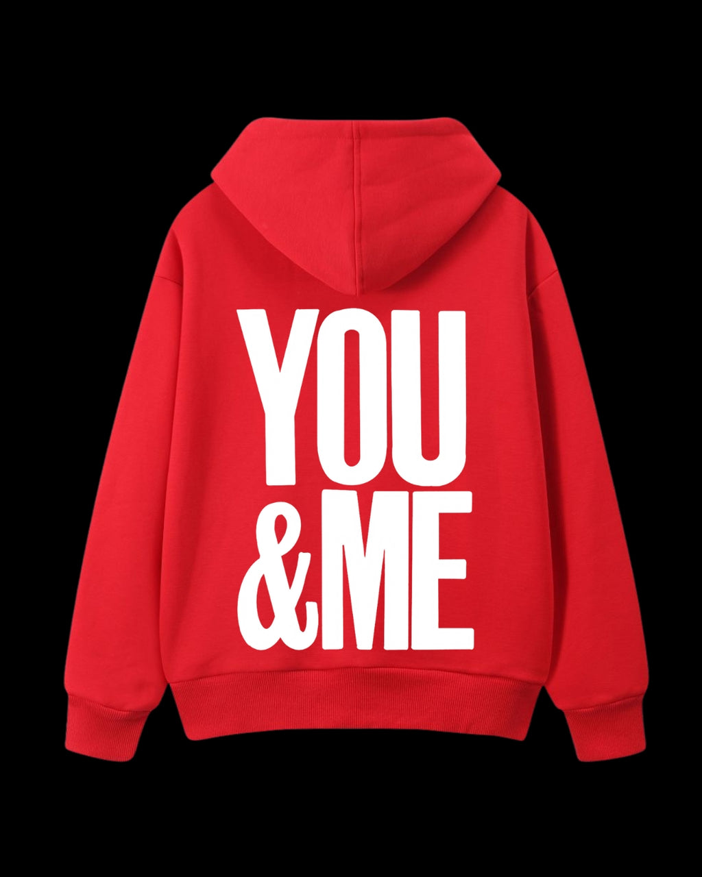 YOU n ME- Red hoodie